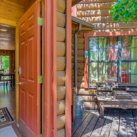 Unique Bear Country Cabin In Ruidoso With Hot Tub! エクステリア 写真