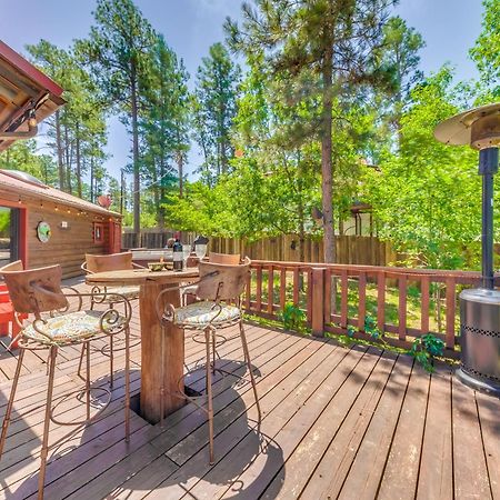 Unique Bear Country Cabin In Ruidoso With Hot Tub! エクステリア 写真