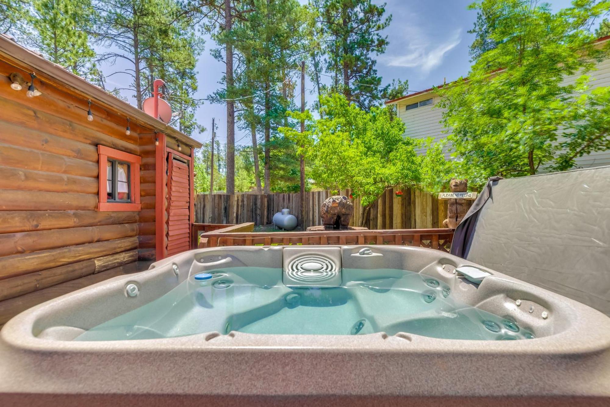 Unique Bear Country Cabin In Ruidoso With Hot Tub! エクステリア 写真